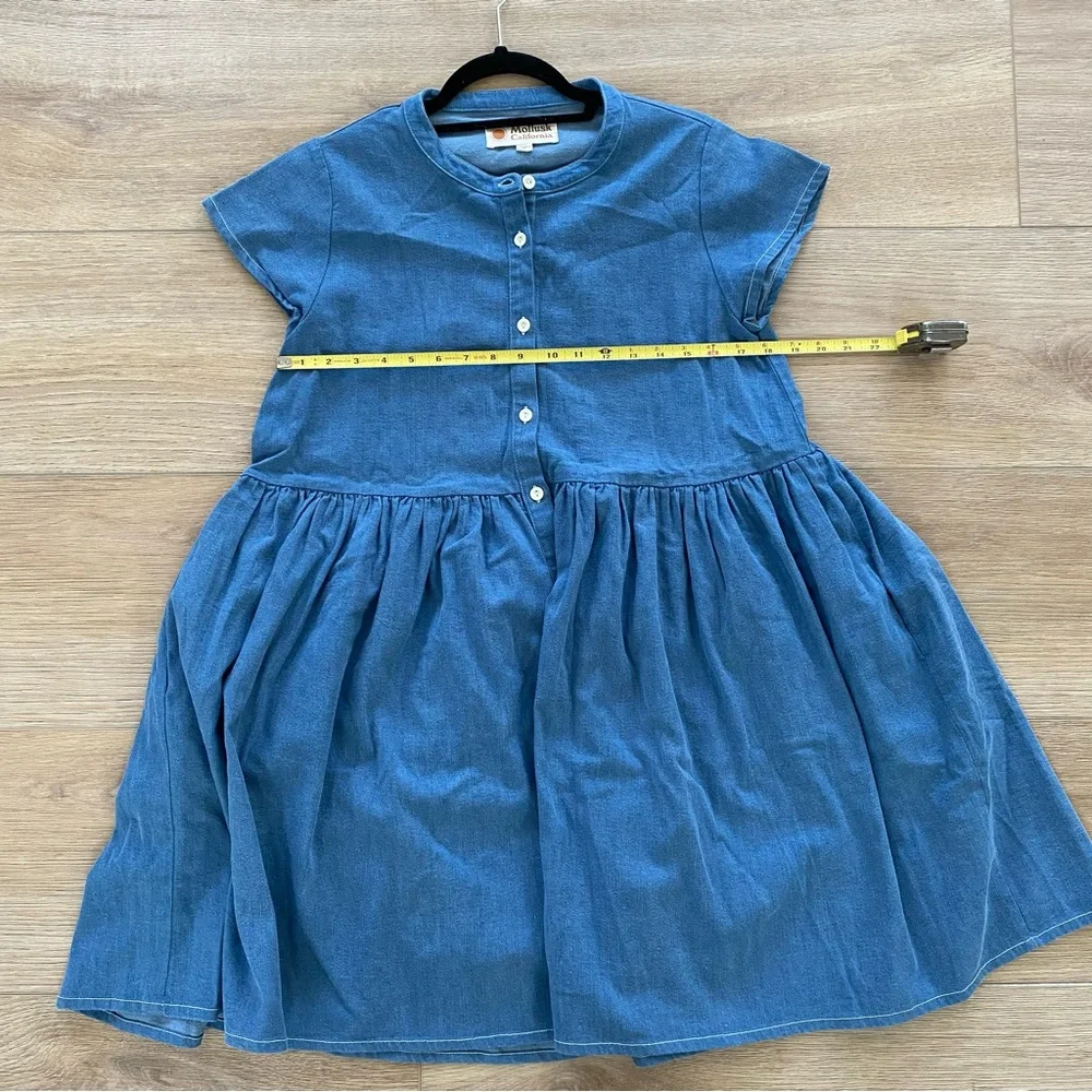 Blue Denim Mini Dress - Picture 6 of 12